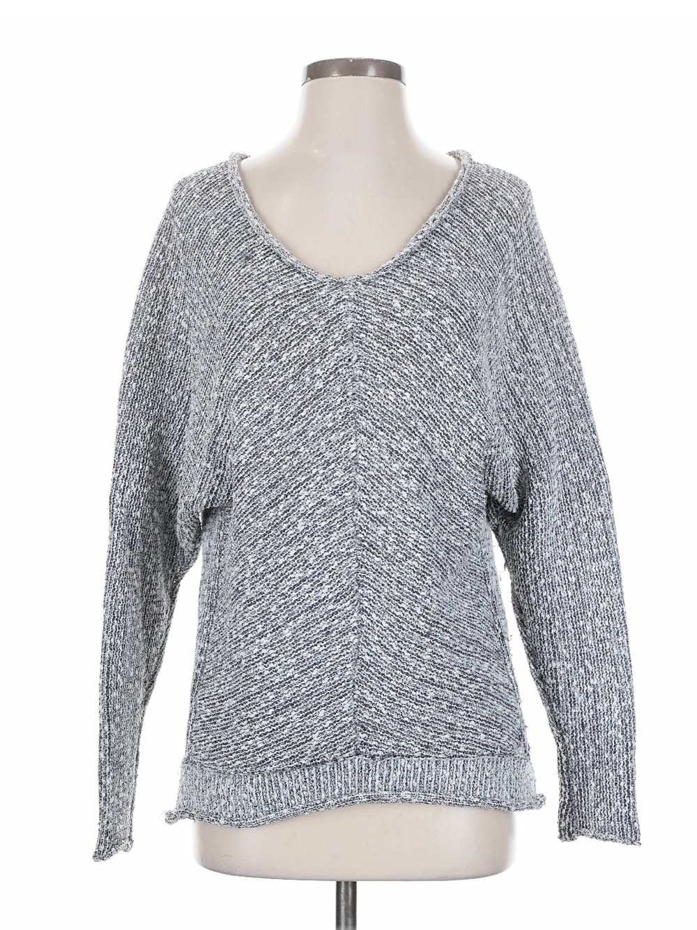 Women’sFree People V-Neck Marled Gray Sweater